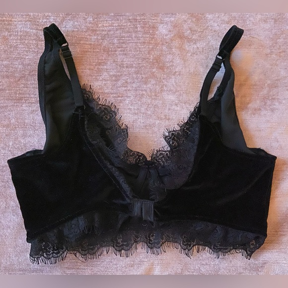 Free People Black Velvet Bra - Picture 6 of 6